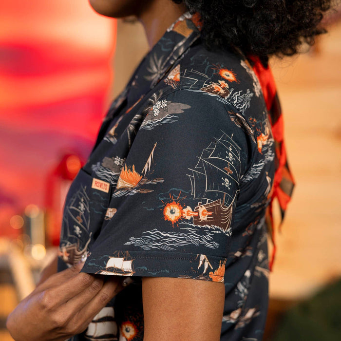 RSVLTS RSVLTS Women's Short Sleeve Shirt Days of Plunder – Women's KUNUFLEX Short Sleeve Shirt Days of Plunder – Women's KUNUFLEX Short Sleeve Shirt