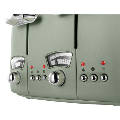 De'Longhi Argento Flora 4 Slice Toaster - Green – view 3
