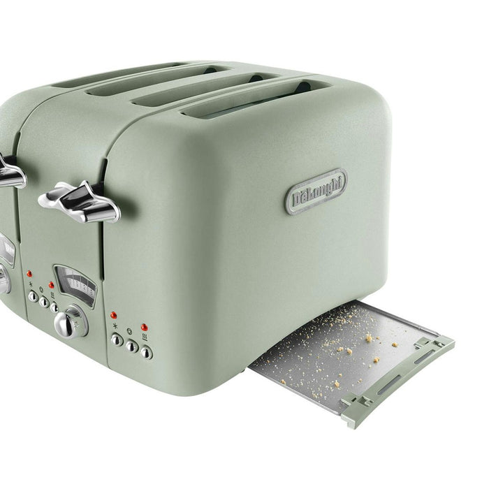 De'Longhi Argento Flora 4 Slice Toaster - Green – view 4