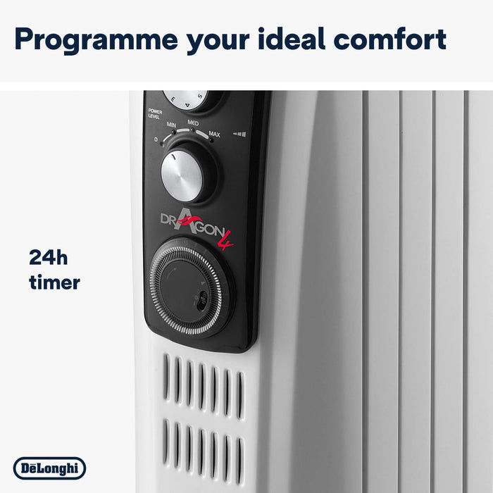 DeLonghi Dragon 4 2KW Oil Filled Radiator – view 5