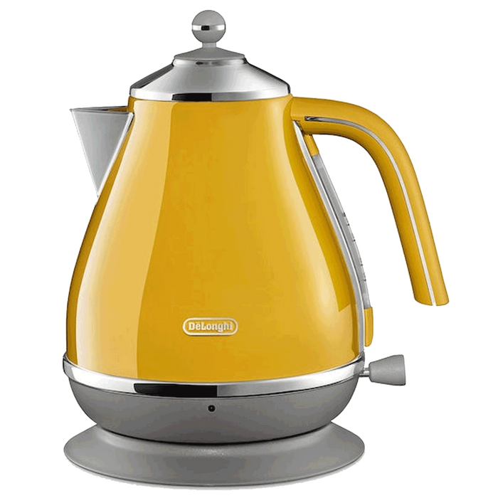DeLonghi Icona Capitals Kettle | Yellow DeLonghi Kettle Euronics Ireland
