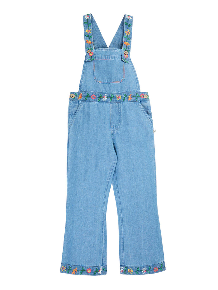 Denim Flared Dungaree