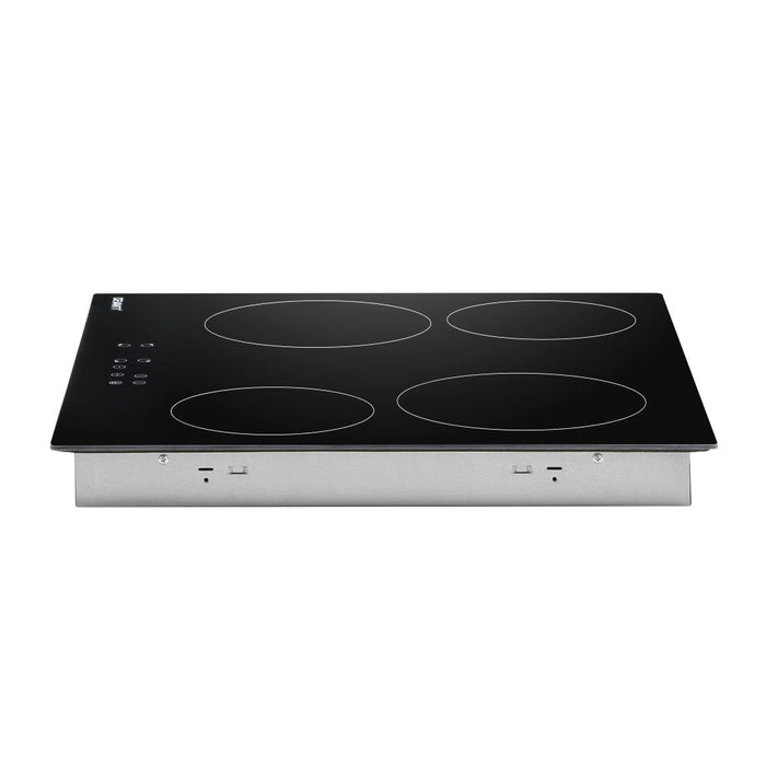Devanti Ceramic Cooktop 60cm Electric Cooker 4 Burner Stove Hob Touch Control -Home Living Store - -