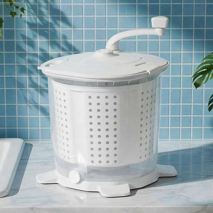 Devanti Portable Washing Machine Manual Spin Dryer Compact for Camping Caravan Apartment - Devanti