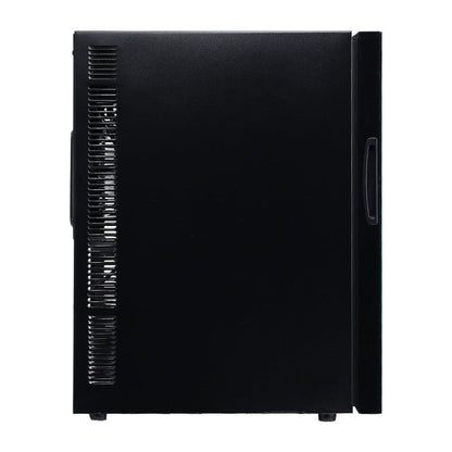 Devanti Wine Cooler 18 Bottles Glass Door Beverage Cooler Thermoelectric Fridge Black -Home Living Store - -