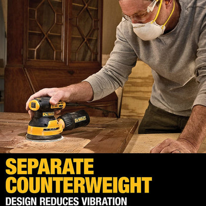 DEWALT Random Orbit Sander, Variable Speed, 5-Inch - Refurbished with Dewalt Warranty - DWE6423