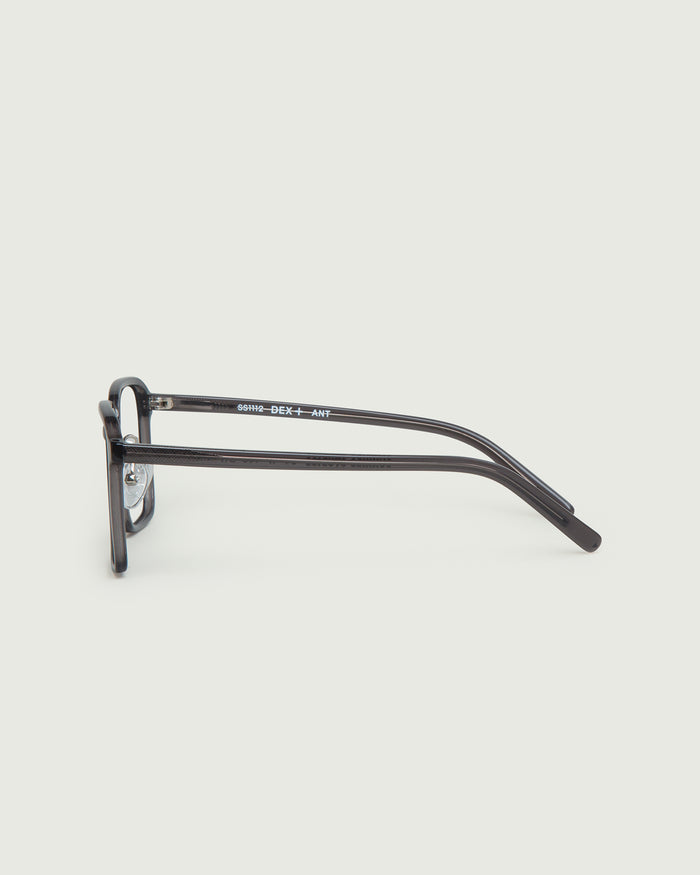 Ant::Dex+ Eyeglasses square black castor seed side