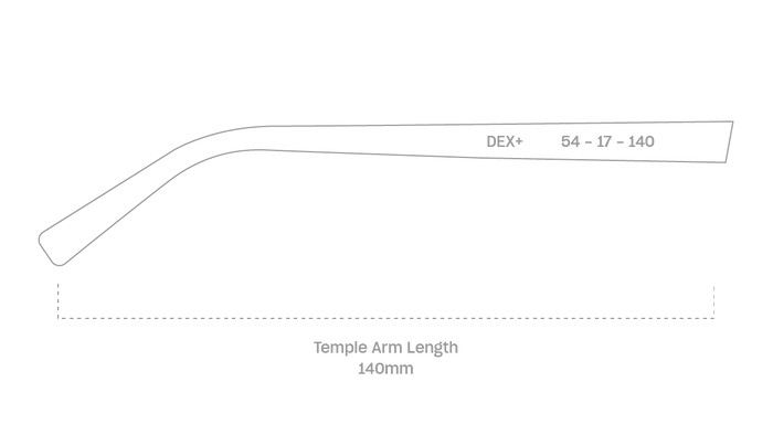 measurement::arm length Dex+ Eyeglasses square acetate