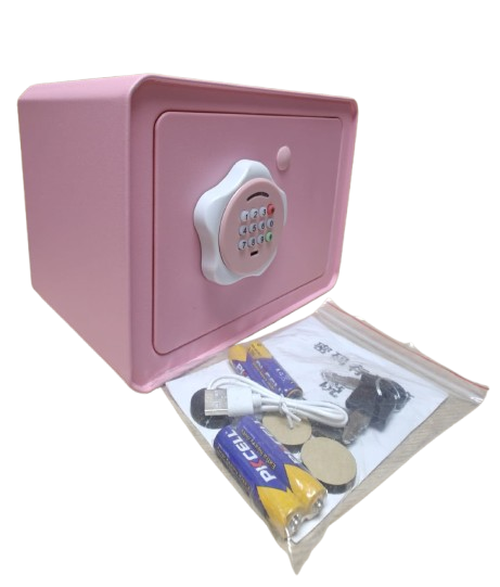 Digital Safe Box-Metal/Pink