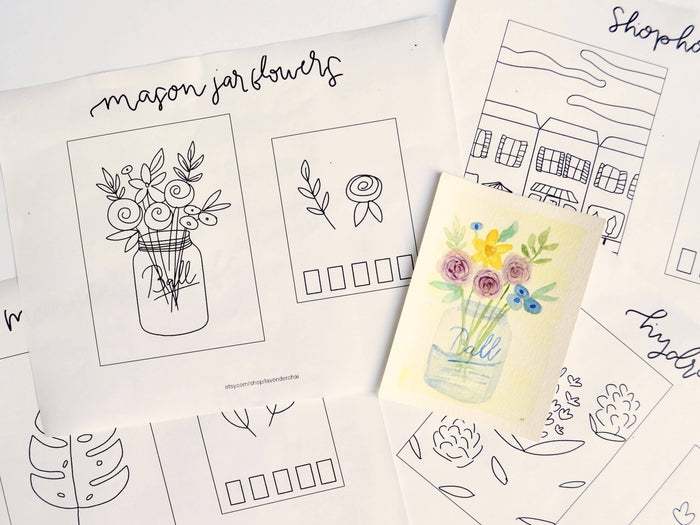 DIY Watercolor Painting Kit