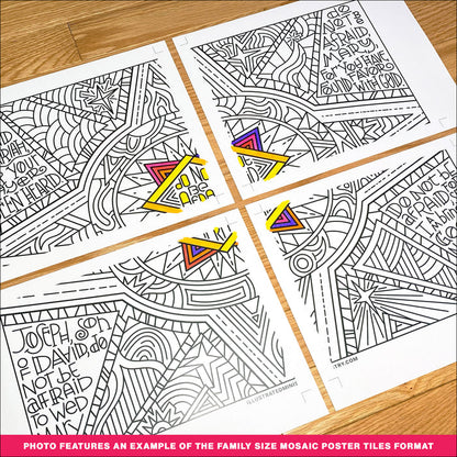 Do Not Be Afraid Coloring Page & Poster