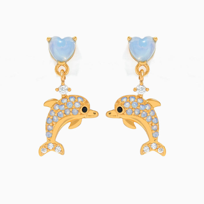 Dolphin Dangle Earrings