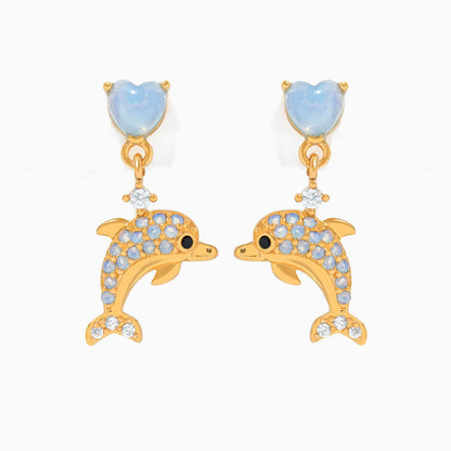 Dolphin Dangle Earrings