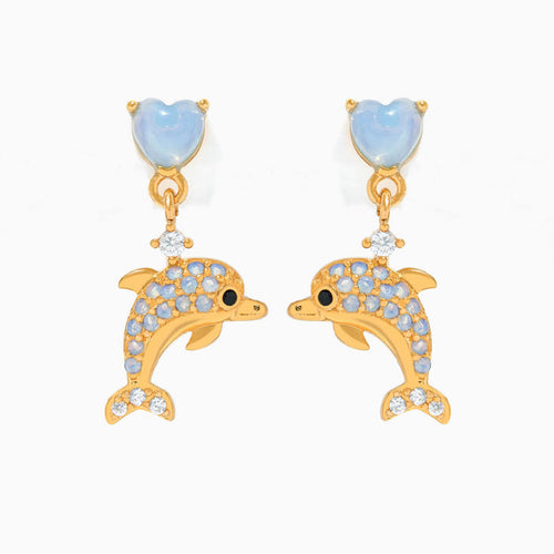 Dolphin Dangle Earrings