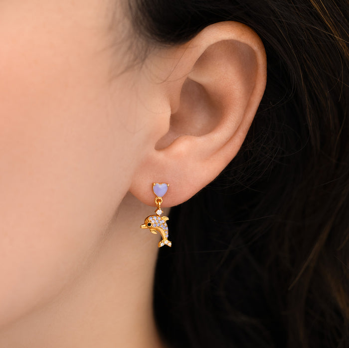 Dolphin Dangle Earrings