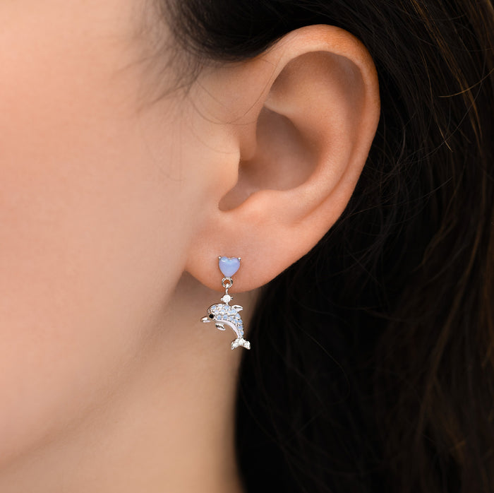 Dolphin Dangle Earrings