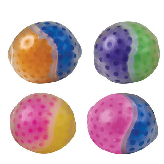 Double Color Boba Ball Water Squishy Toy 3 Inch - Sensory Fidget Toy