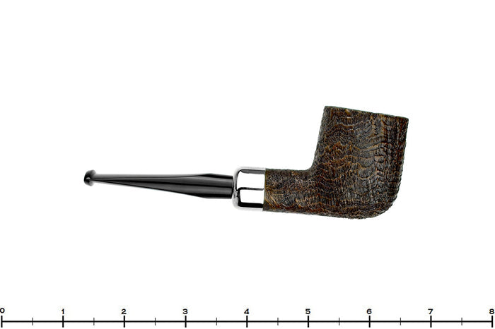 Blue Room Briars is proud to present this Doug Finlay Pipe Ring Blast Tall Pot with Nickel