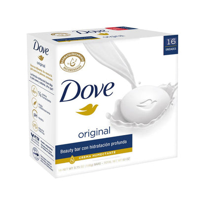 Dove Bath Soap Bar with Moisturizing Cream 16 Units / 106 g / 3.75 oz - 389834 dayana sifontes