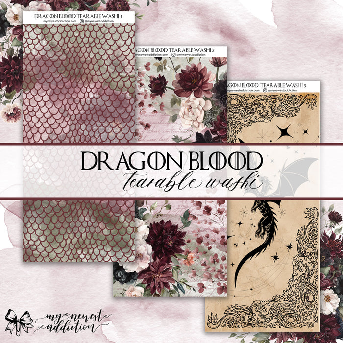 Dragon Blood Tearable Washi