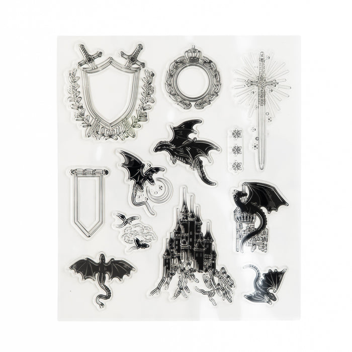 Dragon Spire Acrylic Stamp Set - Archer and Olive