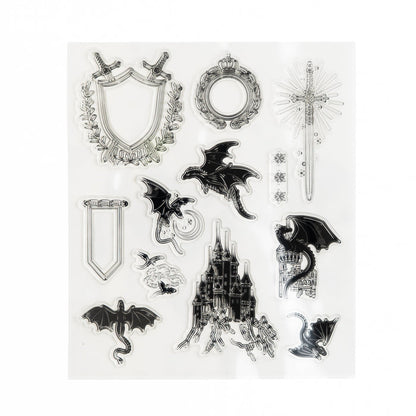 Dragon Spire Acrylic Stamp Set - Archer and Olive