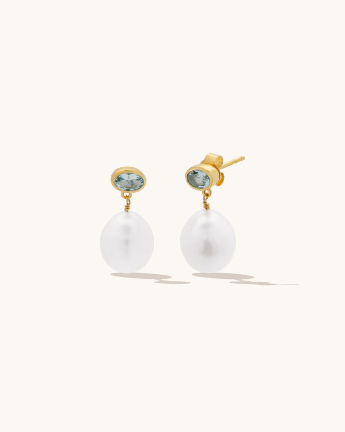 Dream Drop Aquamarine Earrings