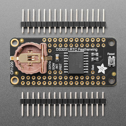 DS3231 Precision RTC FeatherWing - RTC Add-on For Feather Boards by Adafruit - The Pi Hut