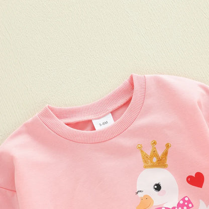 DUCKY PRINCESS Long-Sleeve Onesie
