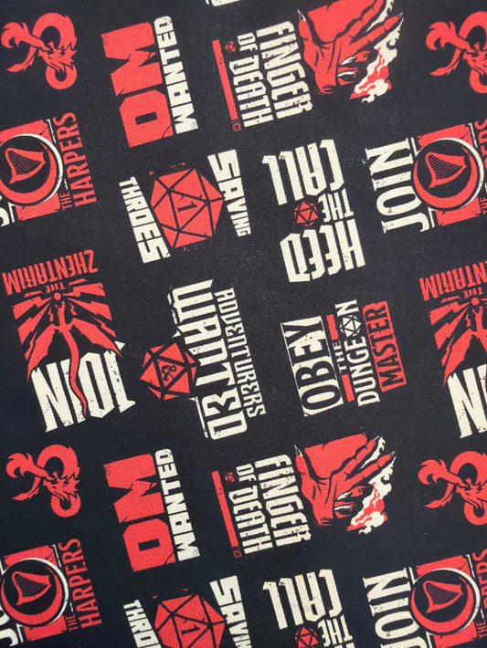 Dungeons & Dragons Obey the GM Fabric, Camelot