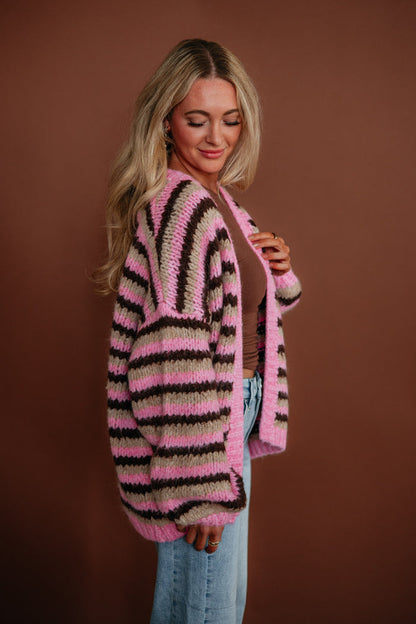 Dyana Striped Cardigan
