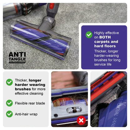 Dyson Brush Head Anti Tangle Brush for Dyson V7 V8 V10 V11 V15 Animal Turbine Motorhead