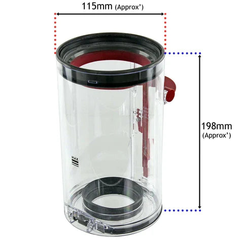 DYSON V10 Bin 969509-01 Dust Container SV12 - Large bin Bucket Assembly Compatible