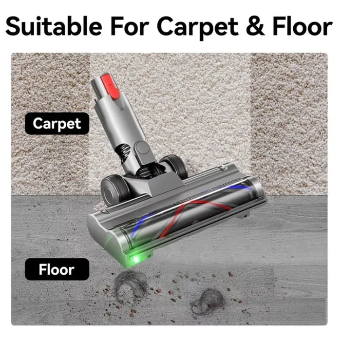 Dyson V12 Detect Slim Hard Head 972182-02 Compatible Vacuum Floor Brush Head with Green Led Lights