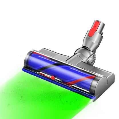 Dyson V7 V8 V10 V11 V15 High Torque Turbo Brush Head With Green LED Dust Display | SV22 SV15 SV28 SV14 SV27 SV12 SV25 SV10 SV11 968266-02 968266-04 967483-03 967483-04 967483-05