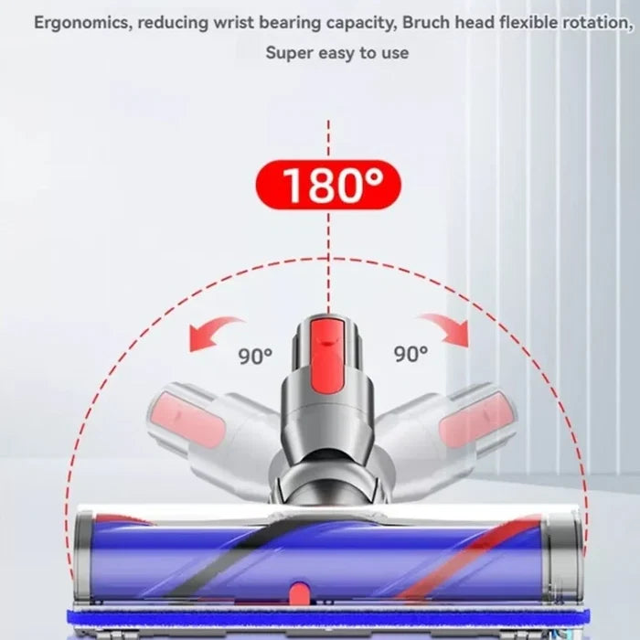 Dyson V7 V8 V10 V11 V15 High Torque Turbo Brush Head With Green LED Dust Display | SV22 SV15 SV28 SV14 SV27 SV12 SV25 SV10 SV11 968266-02 968266-04 967483-03 967483-04 967483-05