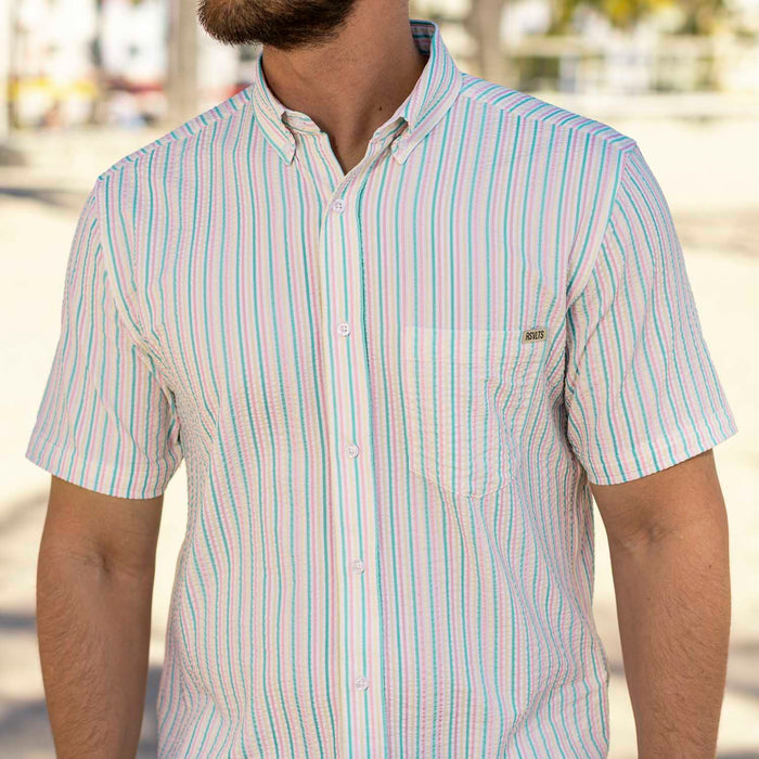 RSVLTS RSVLTS Short Sleeve Shirt Easy Does It – Stretch Seersucker Short Sleeve Shirt Easy Does It – Stretch Seersucker Short Sleeve Shirt