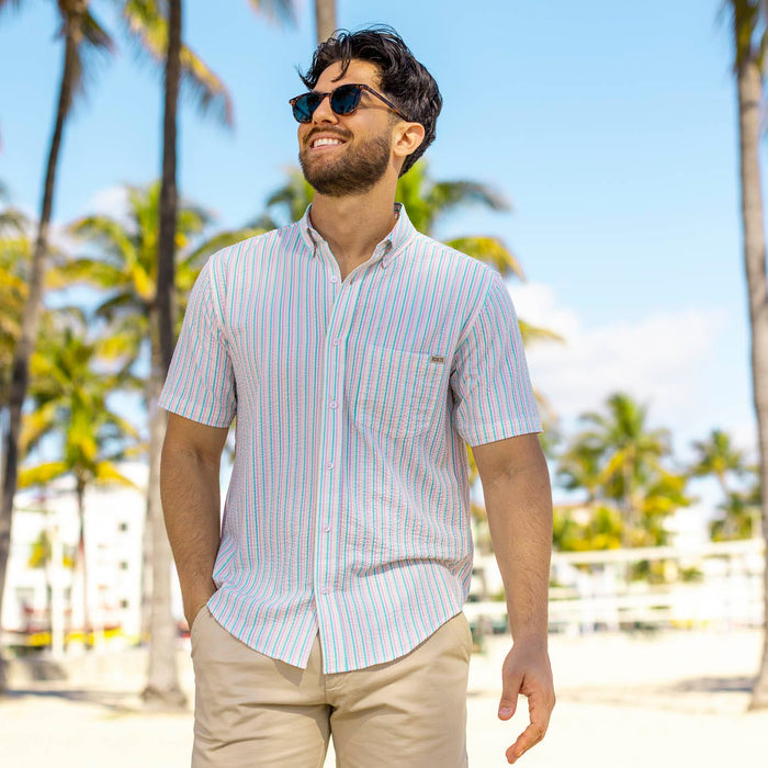 RSVLTS RSVLTS Short Sleeve Shirt Easy Does It – Stretch Seersucker Short Sleeve Shirt Easy Does It – Stretch Seersucker Short Sleeve Shirt