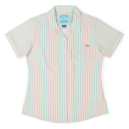 RSVLTS XS RSVLTS Women's Short Sleeve Shirt Easy Does It –  Women's Stretch Seersucker Short Sleeve Shirt Easy Does It –  Women's Stretch Seersucker Short Sleeve Shirt