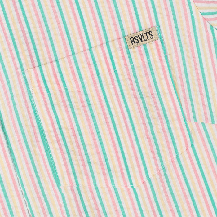 RSVLTS RSVLTS Women's Short Sleeve Shirt Easy Does It –  Women's Stretch Seersucker Short Sleeve Shirt Easy Does It –  Women's Stretch Seersucker Short Sleeve Shirt