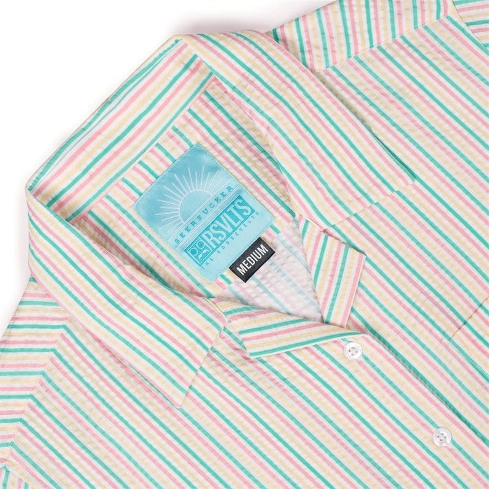 RSVLTS RSVLTS Women's Short Sleeve Shirt Easy Does It –  Women's Stretch Seersucker Short Sleeve Shirt Easy Does It –  Women's Stretch Seersucker Short Sleeve Shirt