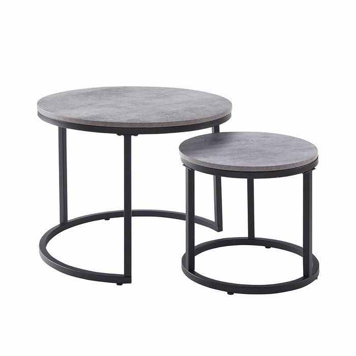 ECHO 600 Nested Coffee Table Set Cement by Censi -Home Living Store - -