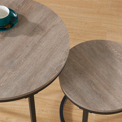 ECHO 600 Nested Coffee Table Set Oak by Censi -Home Living Store - -