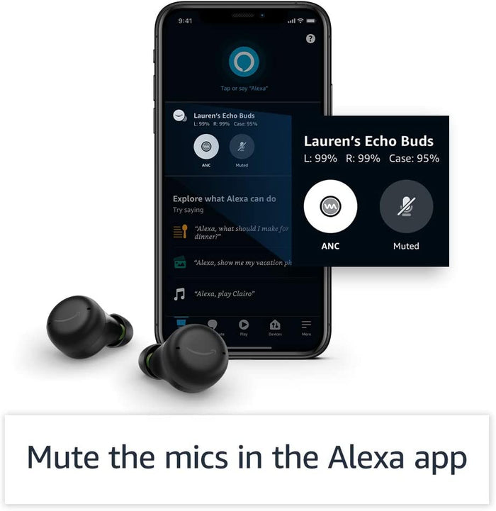 Echo Buds (2nd Gen) | True wireless Earbuds w/ Active Noise Cancellation and Alexa