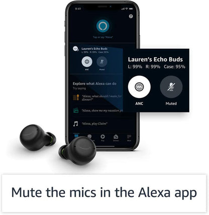 Echo Buds (2nd Gen) | True wireless Earbuds w/ Active Noise Cancellation and Alexa