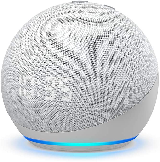 Echo Dot with Clock (5th Gen, 2022 release) | Smart speaker with Alexa