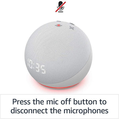 Echo Dot with Clock (5th Gen, 2022 release) | Smart speaker with Alexa