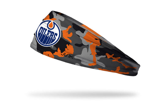 Edmonton Oilers: Camo Pop Big Bang Lite Headband - View 1