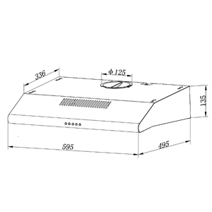 EFCH6105TSS 60CM CONVENTIONAL HOOD