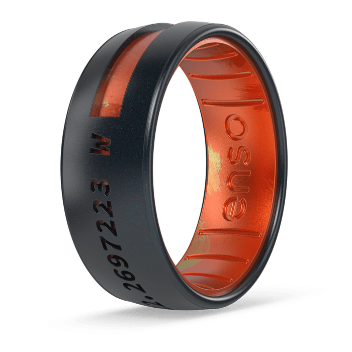 Chris Burkard Silicone Ring - Eldfjall Band Coordinate